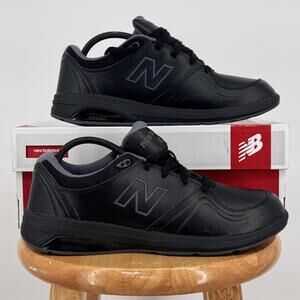 New Balance 813 Shoes Womens 12 Black Leather Walking Sneakers Rollbar WW813BK